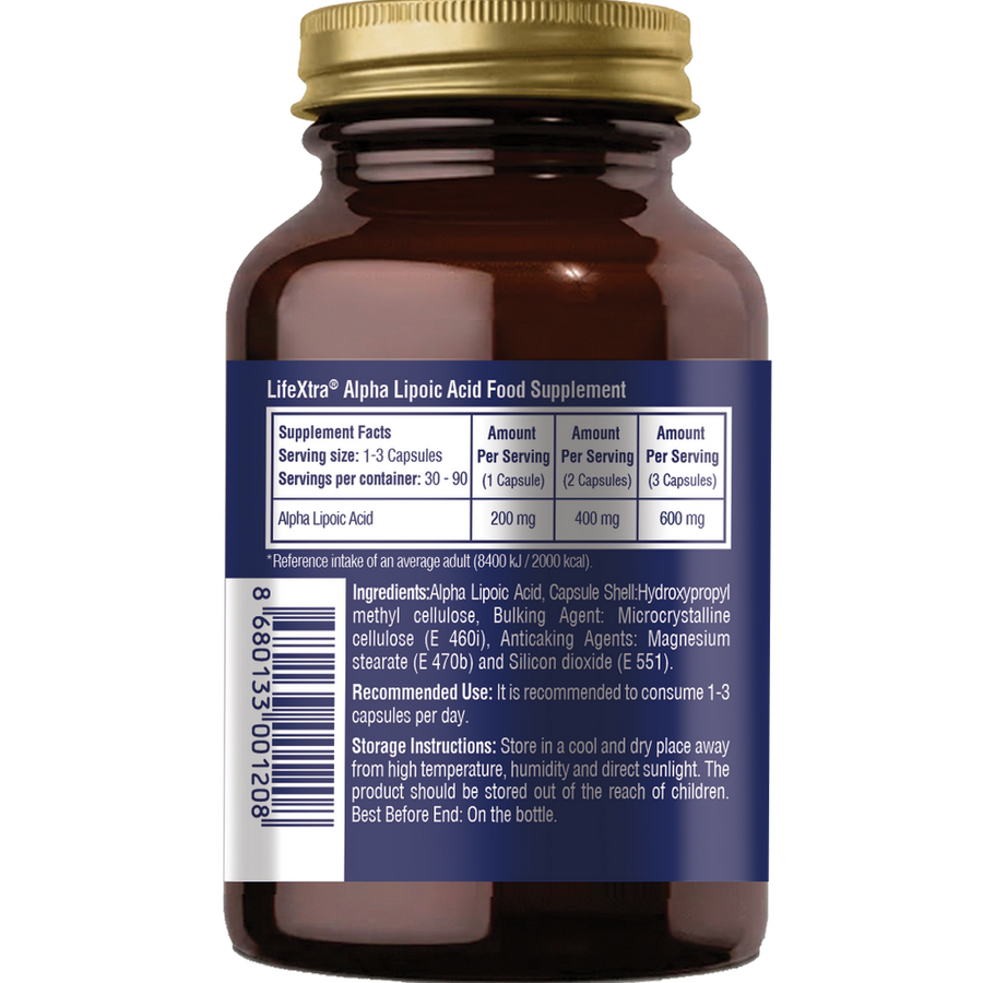 Lifextra Alfa Lipoik Asit Back