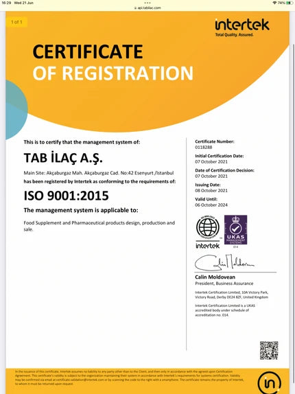 ISO 9001:2015 — Intertek